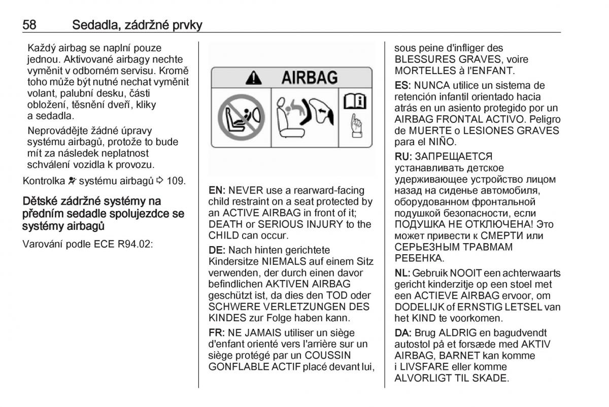 Opel Insignia B navod k obsludze / page 60