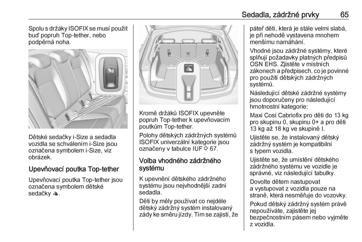 Opel Insignia B navod k obsludze / page 67