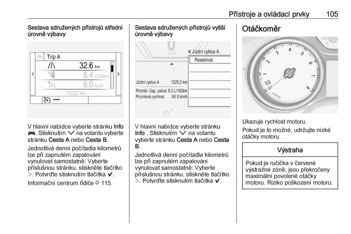 Opel Insignia B navod k obsludze / page 107