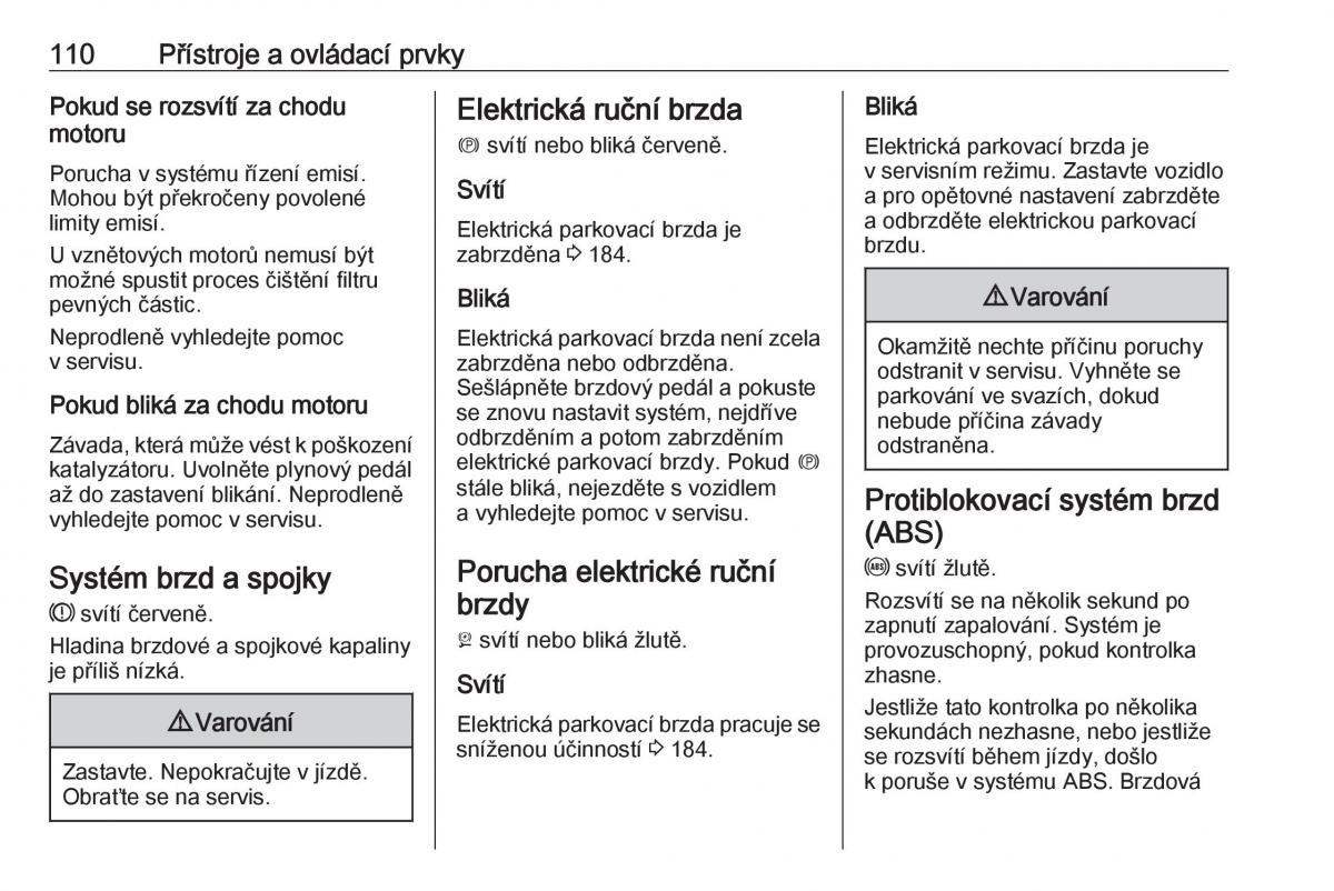 Opel Insignia B navod k obsludze / page 112