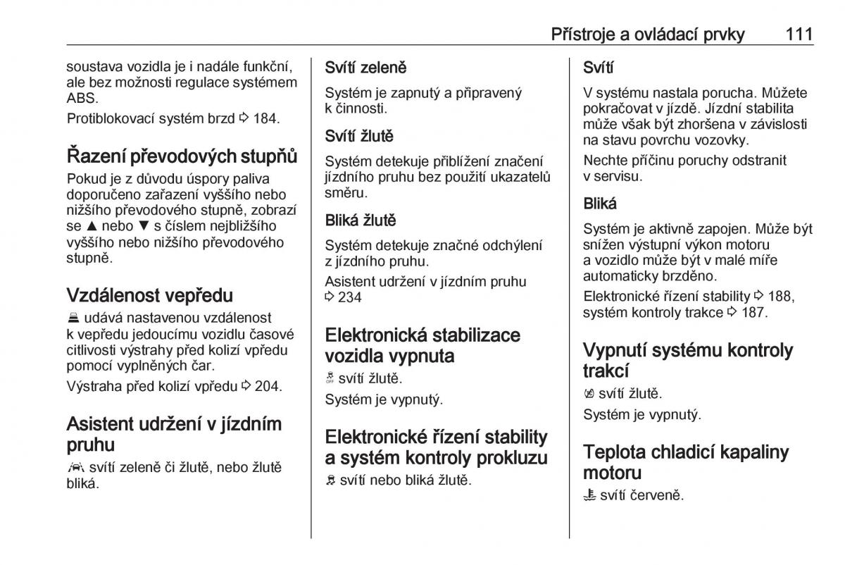 Opel Insignia B navod k obsludze / page 113