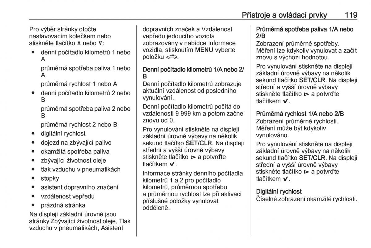 Opel Insignia B navod k obsludze / page 121