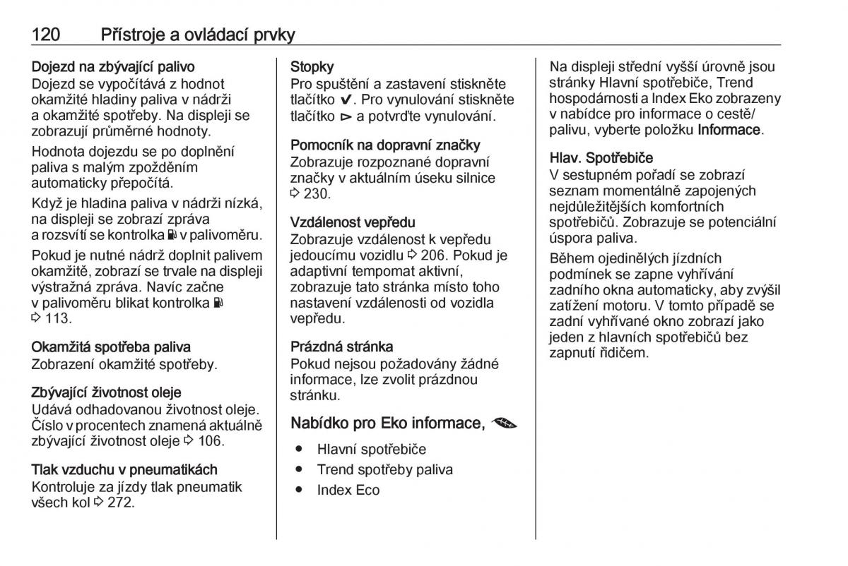 Opel Insignia B navod k obsludze / page 122