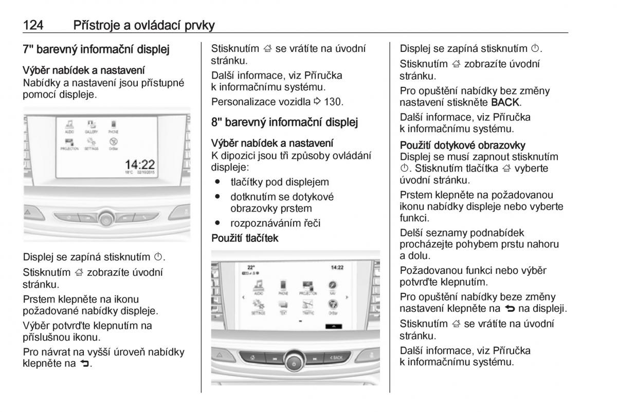 Opel Insignia B navod k obsludze / page 126