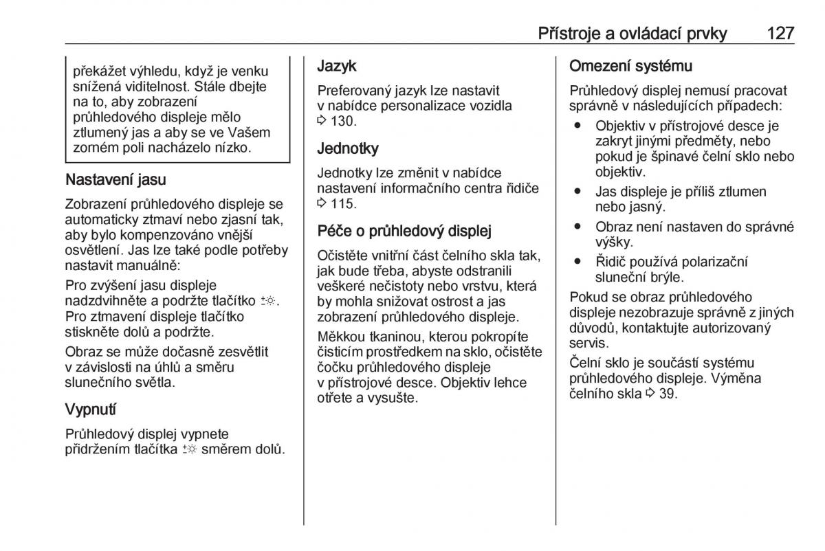 Opel Insignia B navod k obsludze / page 129