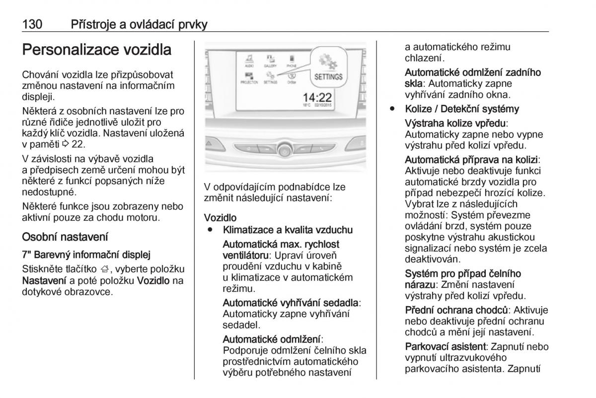 Opel Insignia B navod k obsludze / page 132