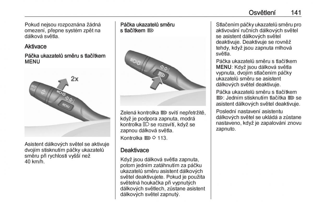 Opel Insignia B navod k obsludze / page 143