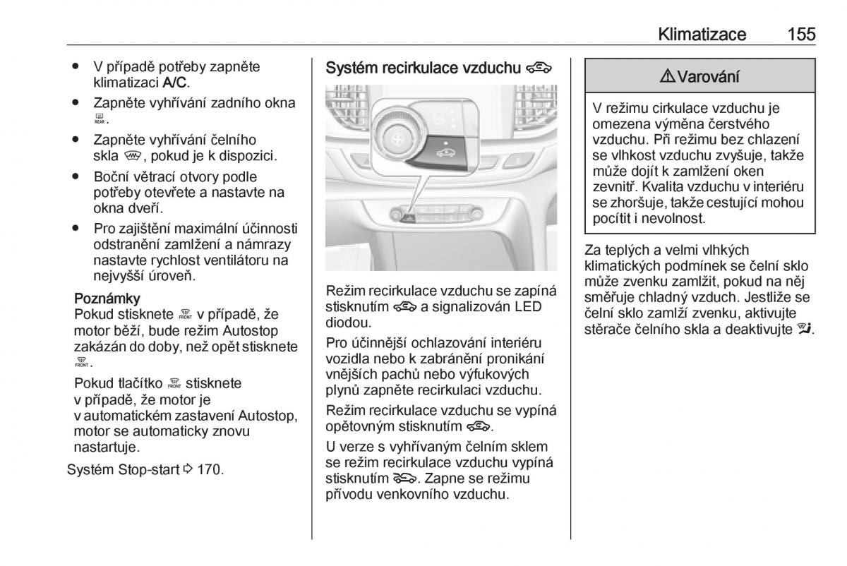 Opel Insignia B navod k obsludze / page 157