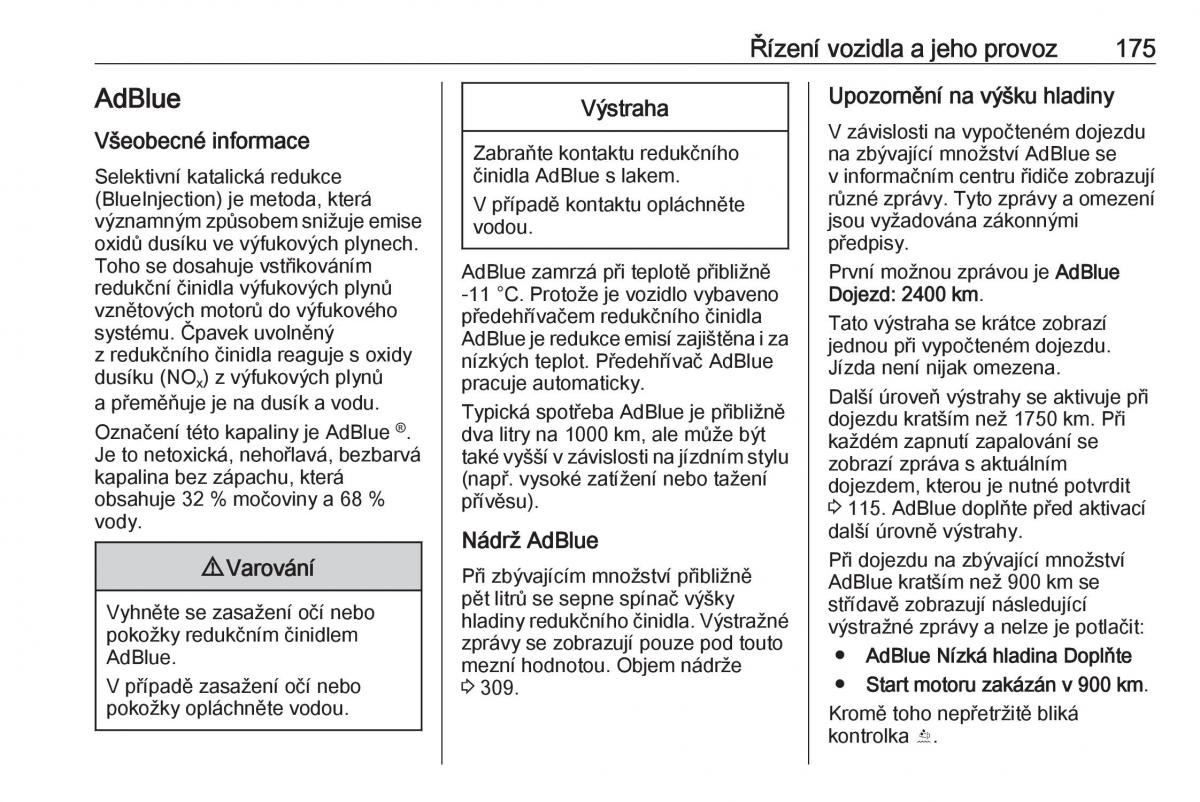 Opel Insignia B navod k obsludze / page 177