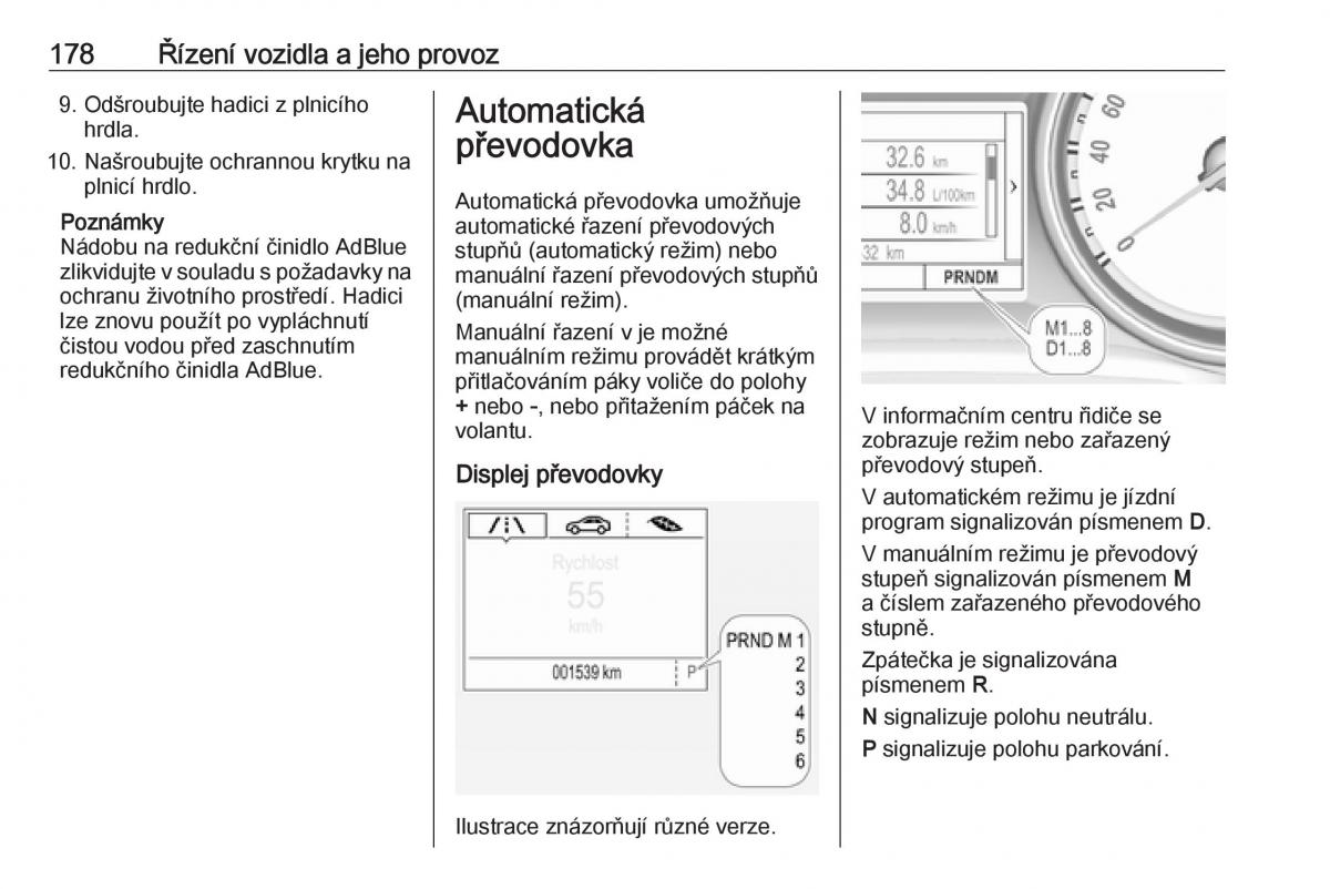 Opel Insignia B navod k obsludze / page 180