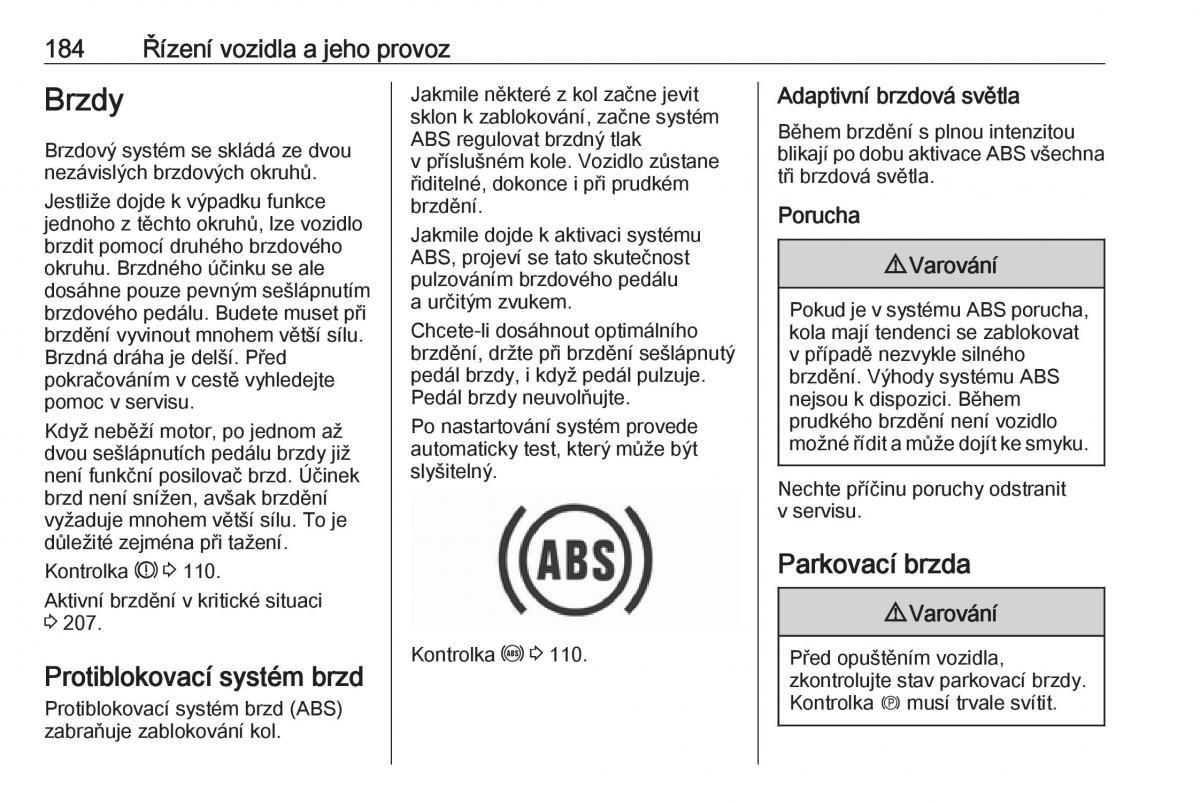 Opel Insignia B navod k obsludze / page 186