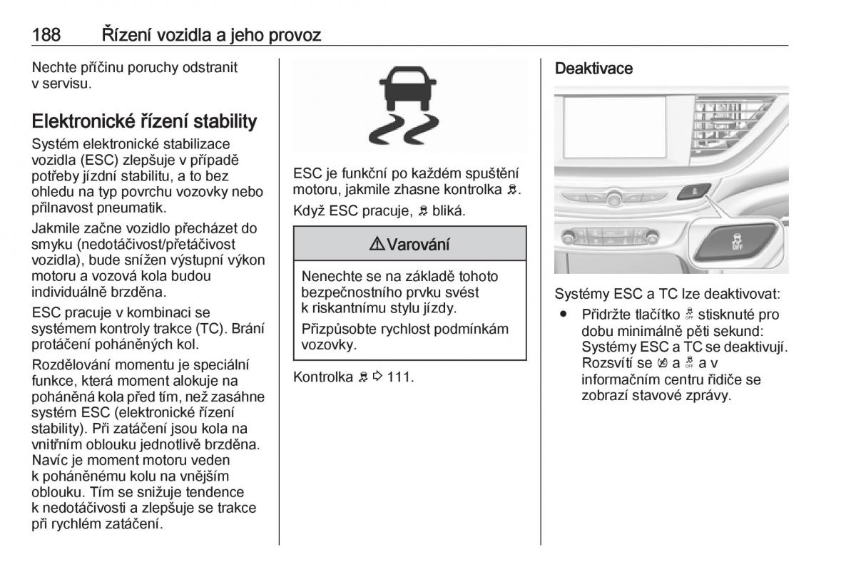 Opel Insignia B navod k obsludze / page 190