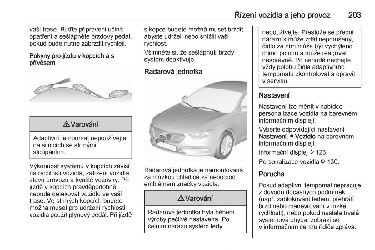 Opel Insignia B navod k obsludze / page 205