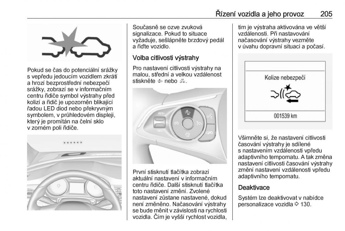 Opel Insignia B navod k obsludze / page 207