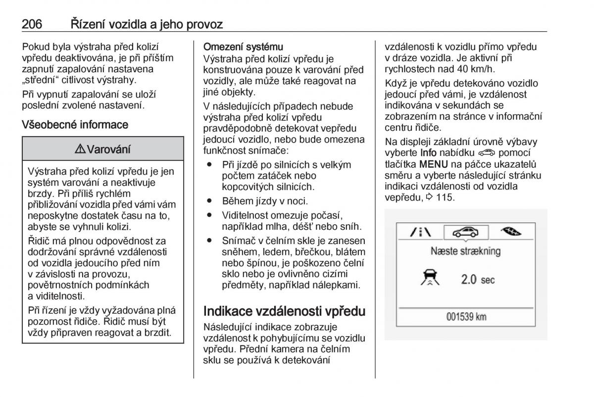 Opel Insignia B navod k obsludze / page 208