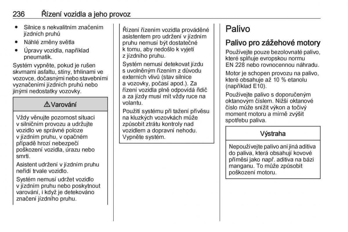 Opel Insignia B navod k obsludze / page 238