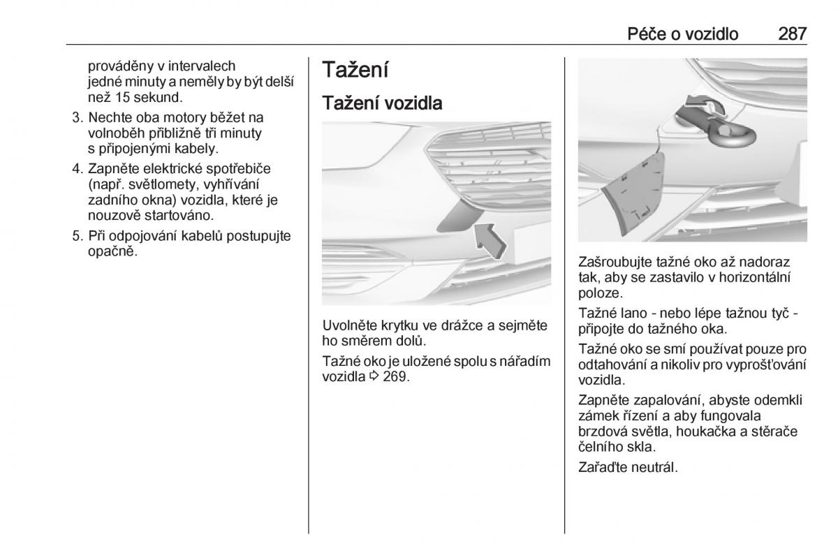 Opel Insignia B navod k obsludze / page 289