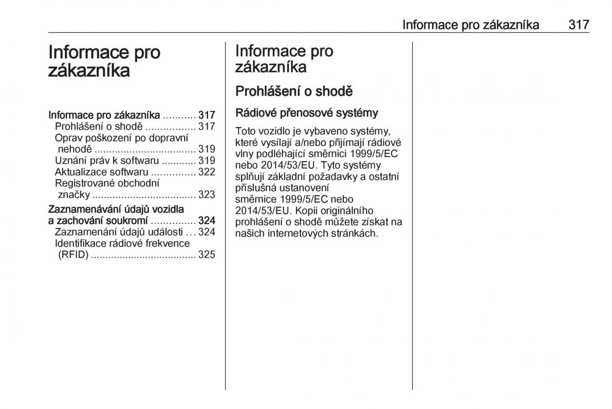 Opel Insignia B navod k obsludze / page 319