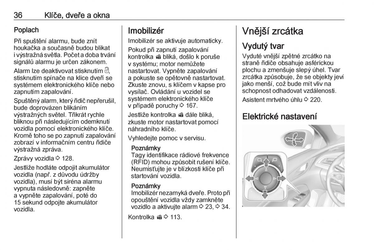 Opel Insignia B navod k obsludze / page 38