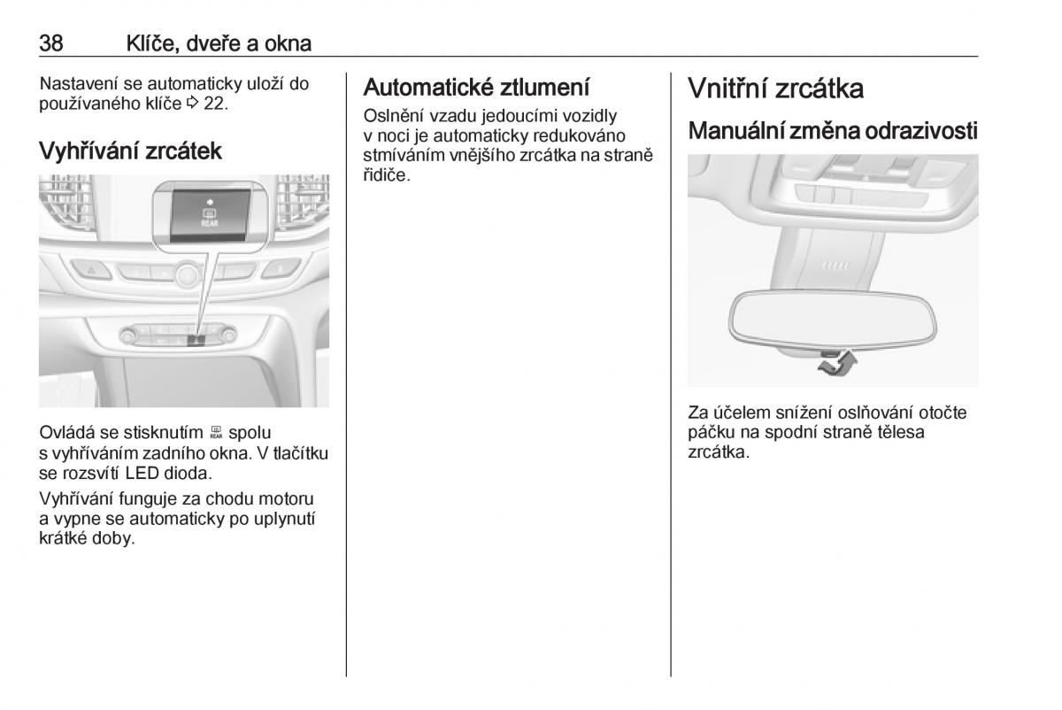 Opel Insignia B navod k obsludze / page 40