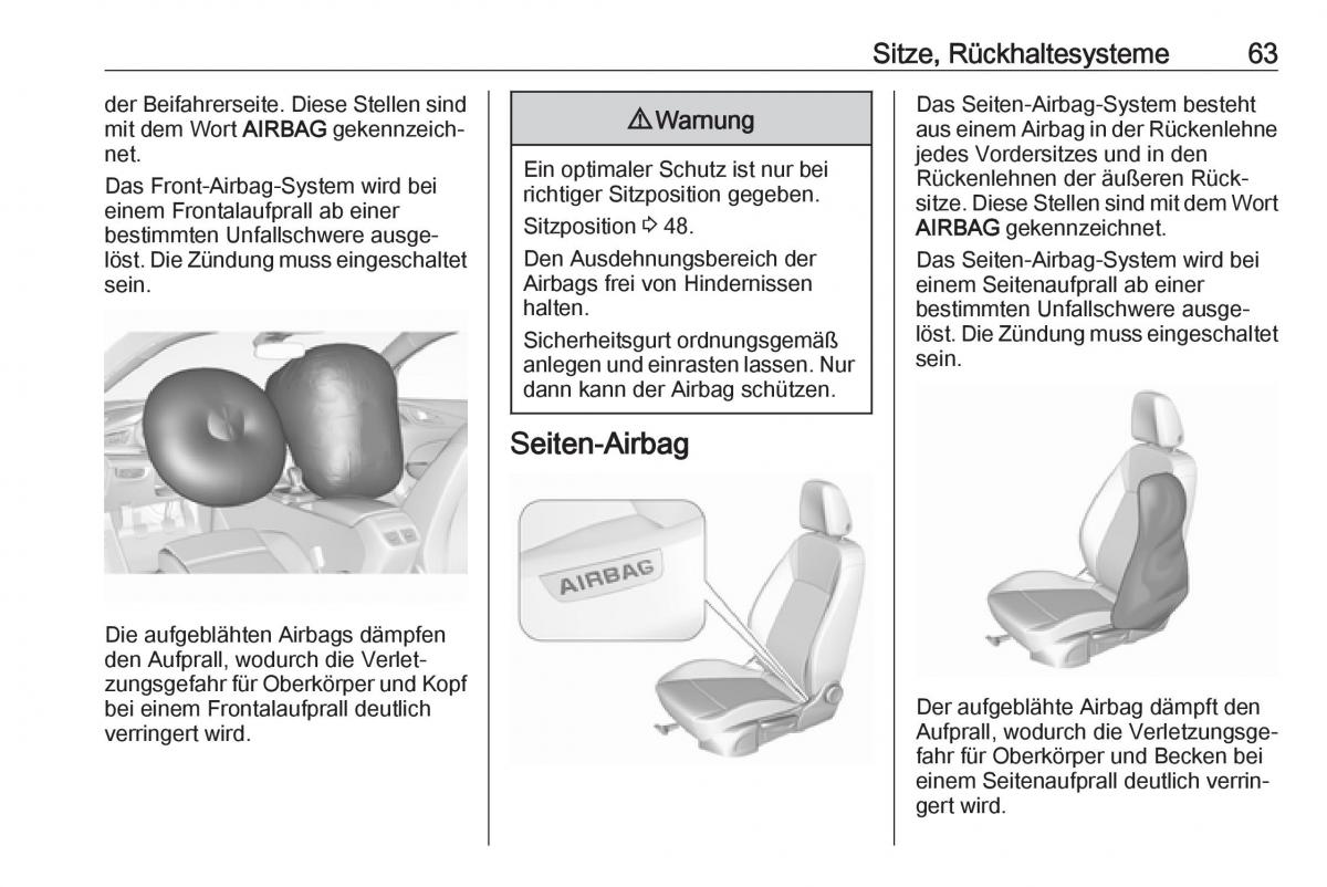 Opel Insignia B Handbuch / page 65