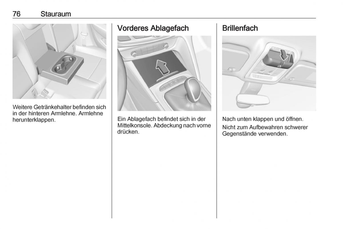 Opel Insignia B Handbuch / page 78