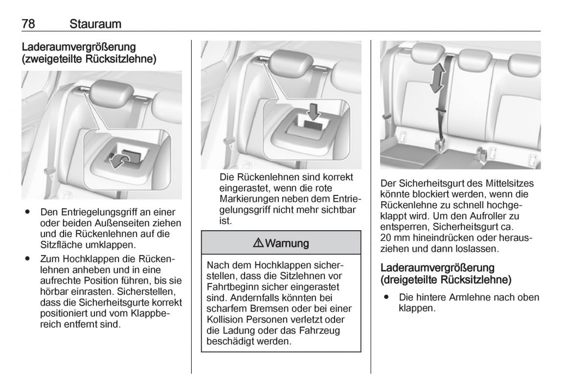 Opel Insignia B Handbuch / page 80