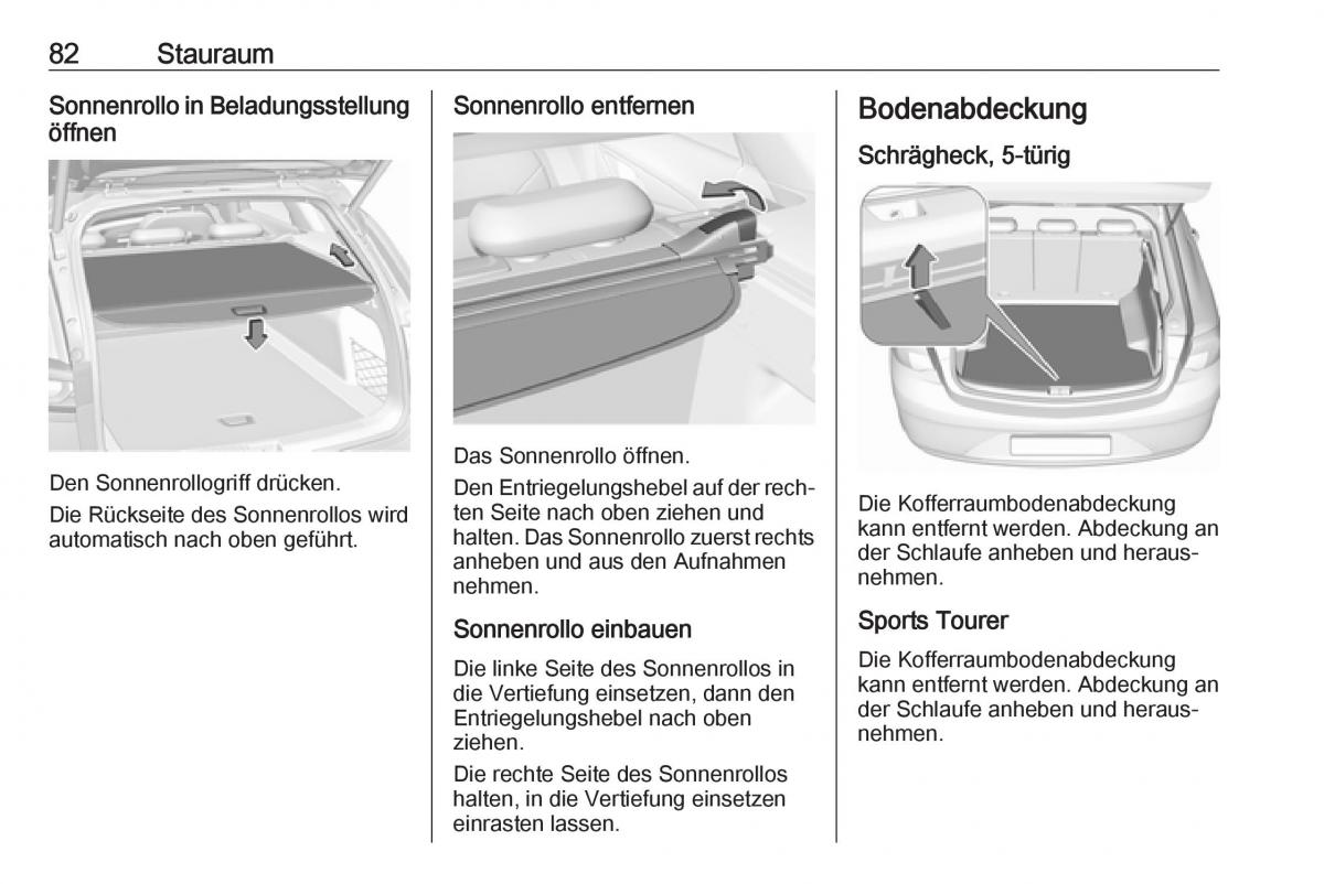 Opel Insignia B Handbuch / page 84