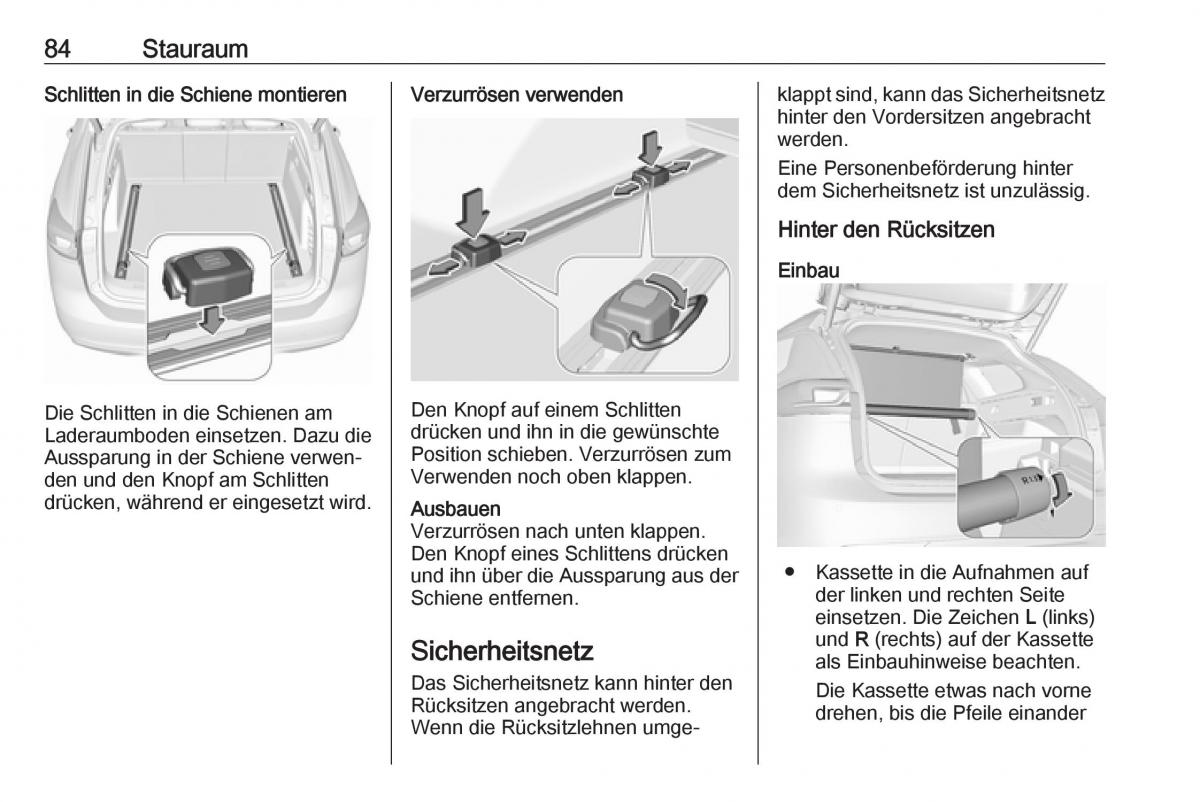 Opel Insignia B Handbuch / page 86