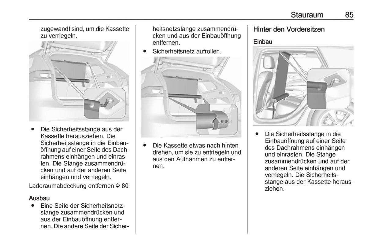 Opel Insignia B Handbuch / page 87