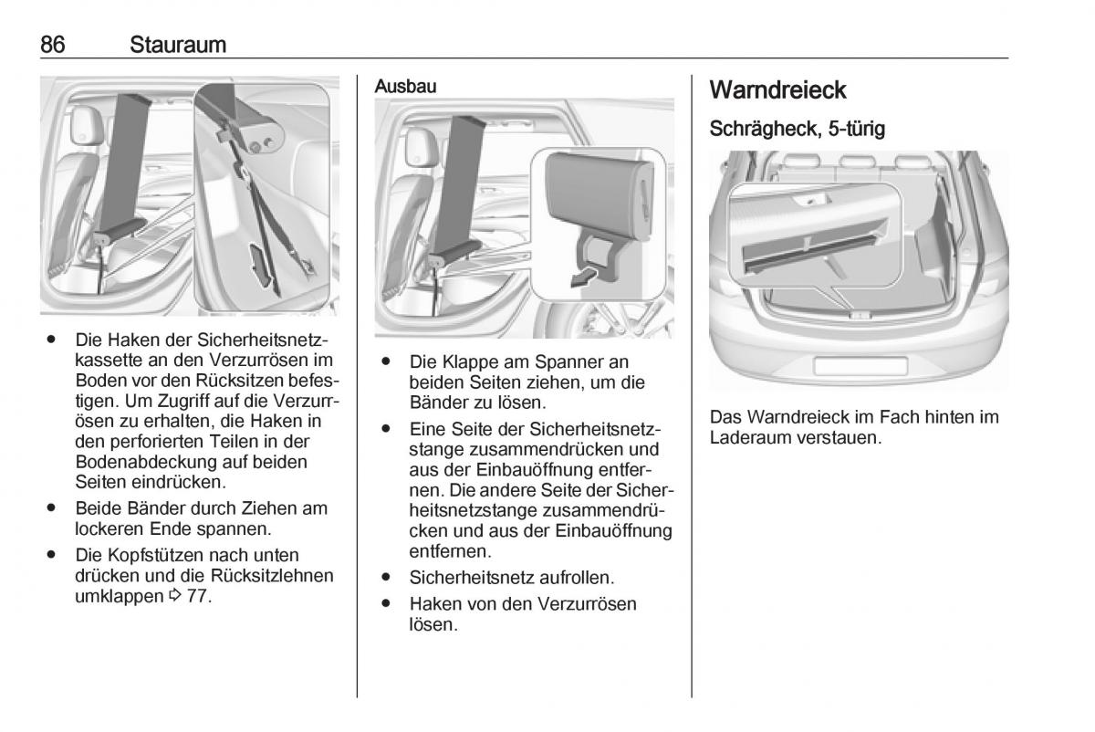 Opel Insignia B Handbuch / page 88