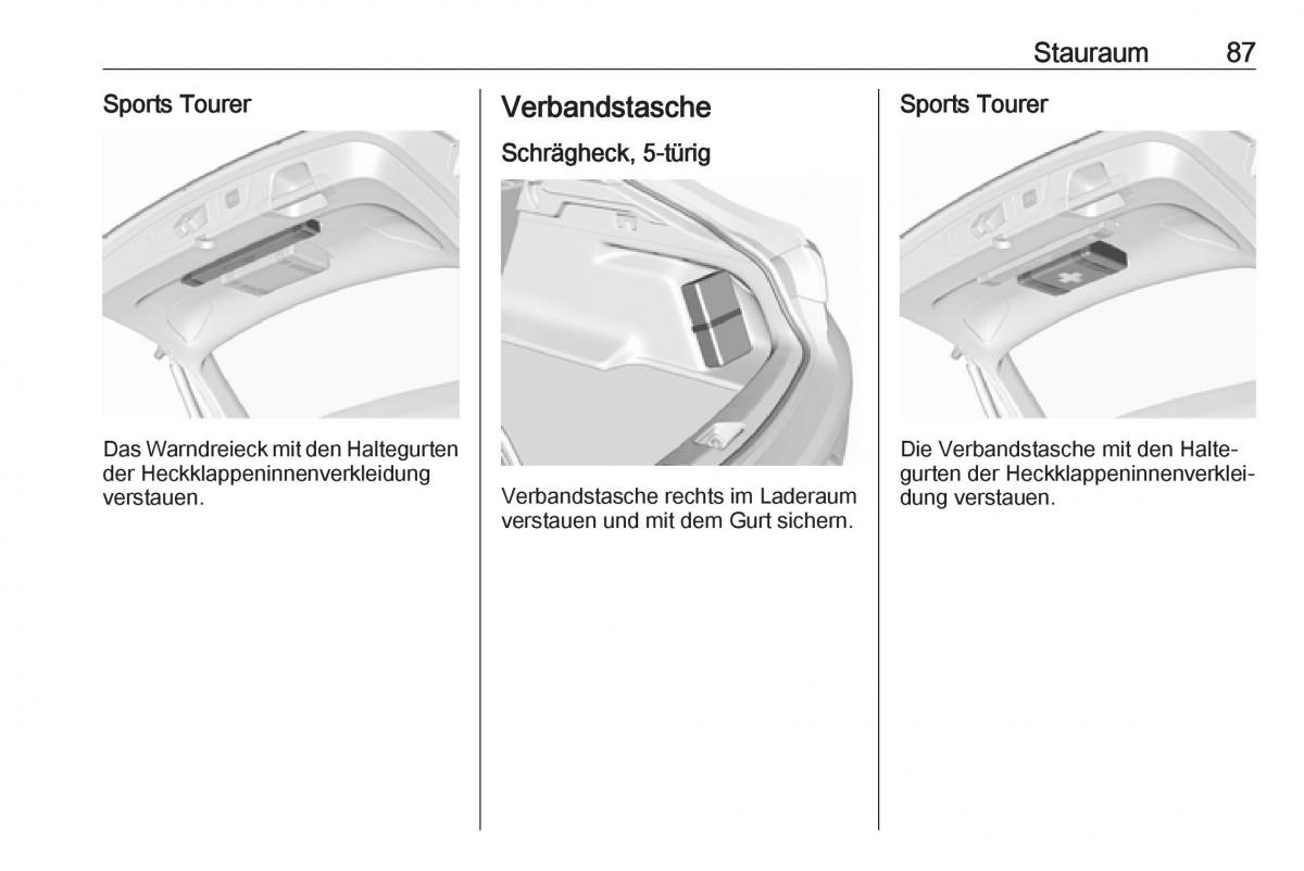 Opel Insignia B Handbuch / page 89