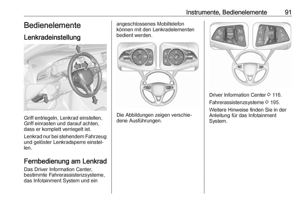 Opel Insignia B Handbuch / page 93