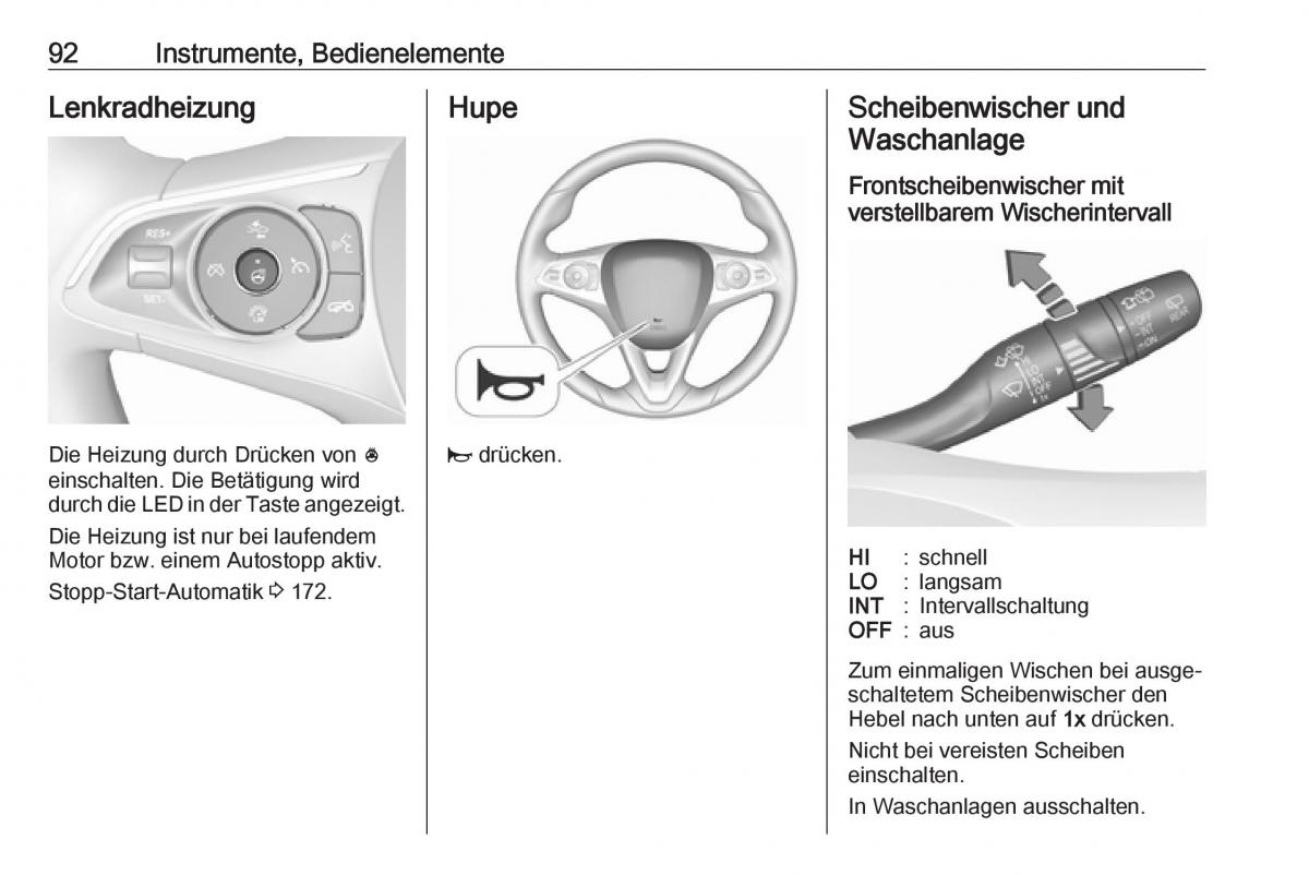 Opel Insignia B Handbuch / page 94