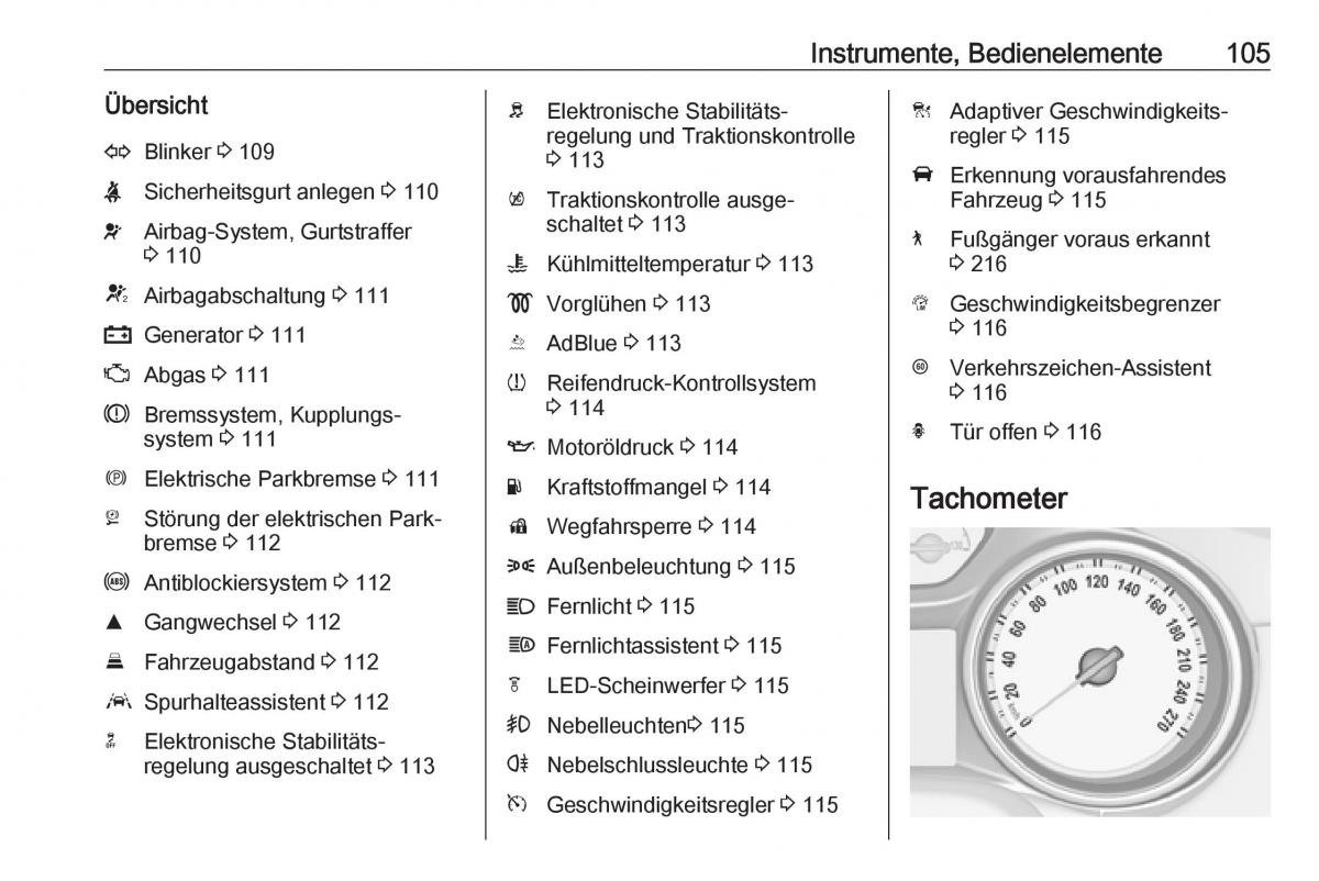 Opel Insignia B Handbuch / page 107