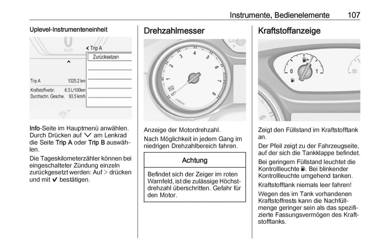 Opel Insignia B Handbuch / page 109