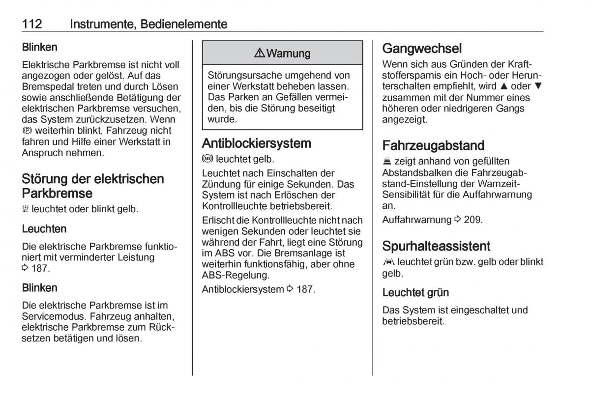 Opel Insignia B Handbuch / page 114