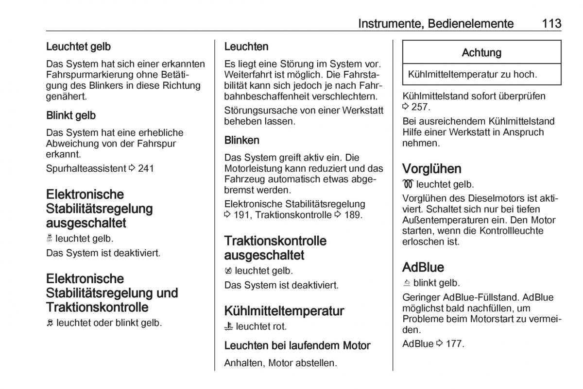 Opel Insignia B Handbuch / page 115