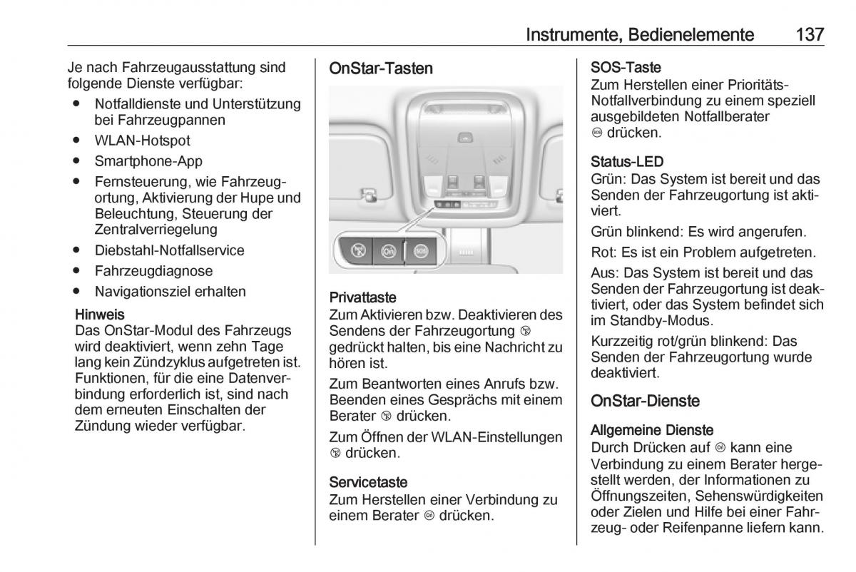 Opel Insignia B Handbuch / page 139