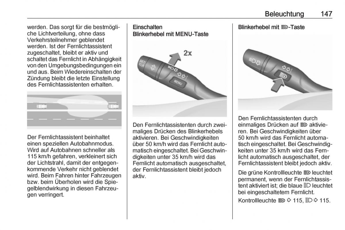 Opel Insignia B Handbuch / page 149