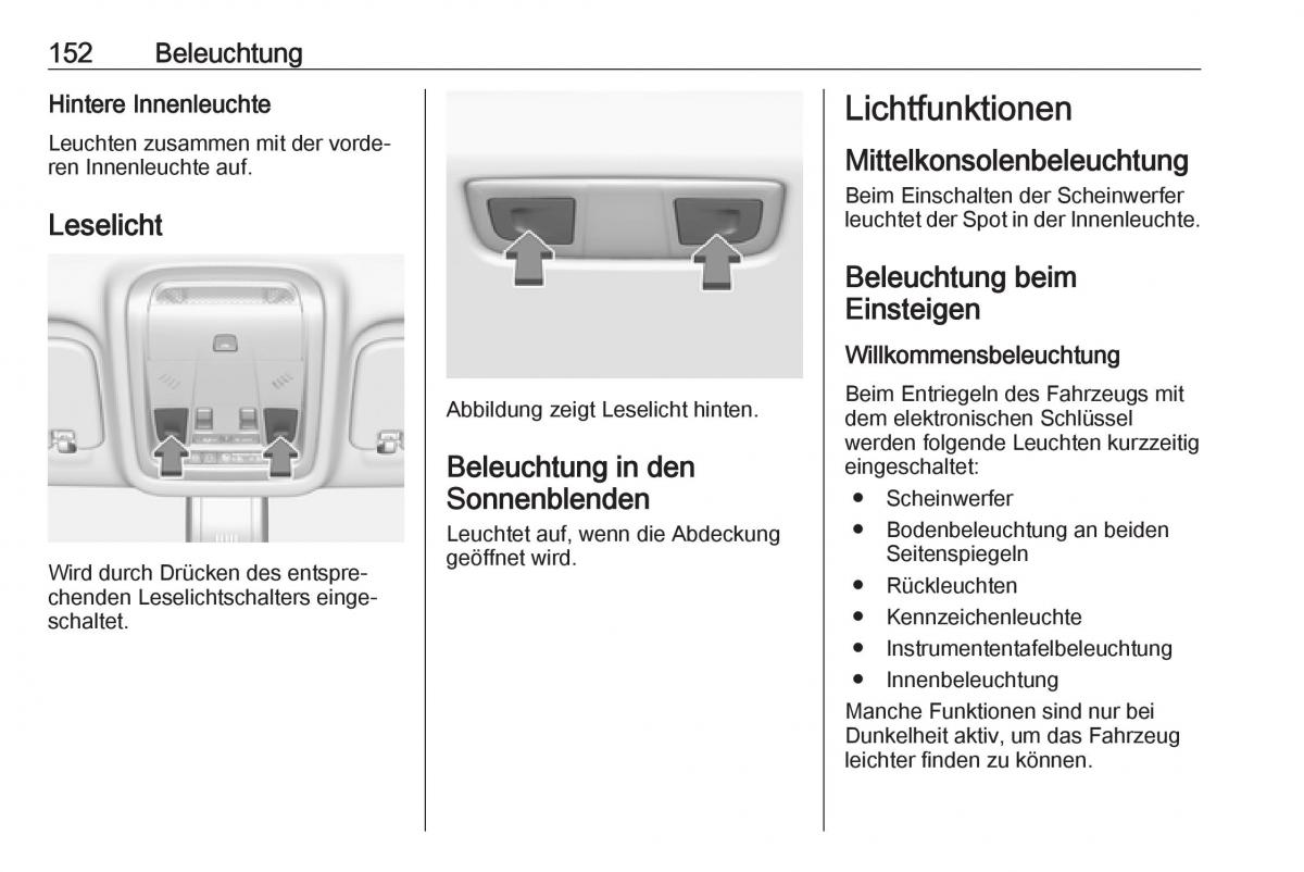 Opel Insignia B Handbuch / page 154