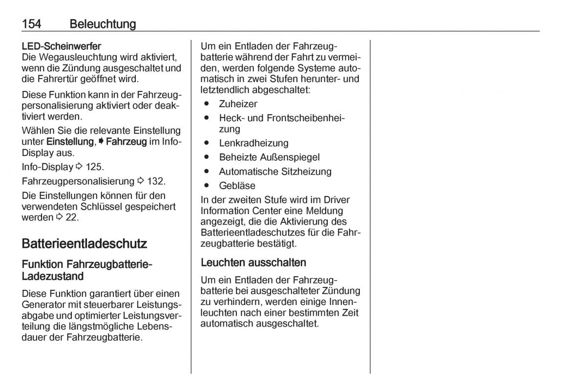 Opel Insignia B Handbuch / page 156