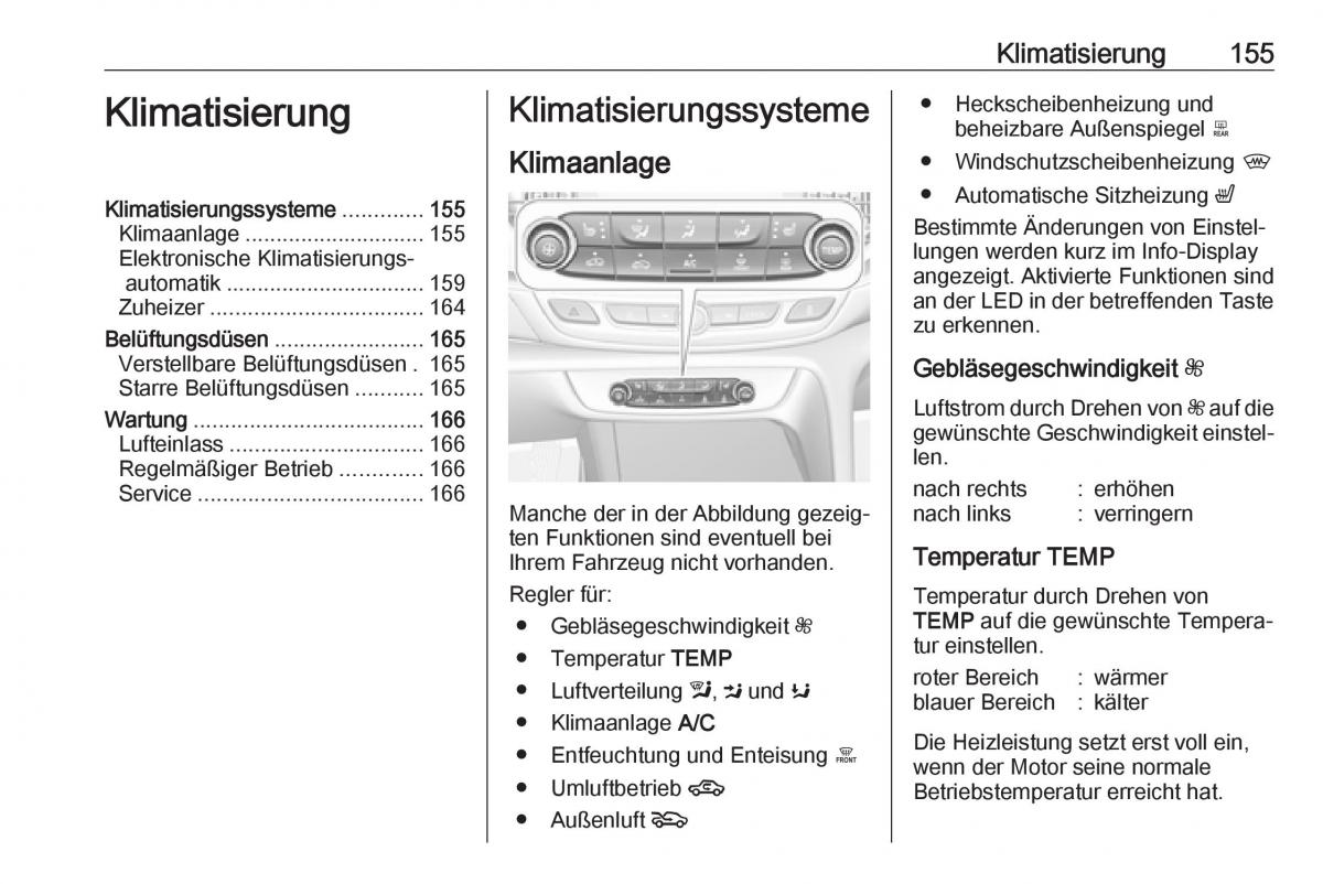 Opel Insignia B Handbuch / page 157