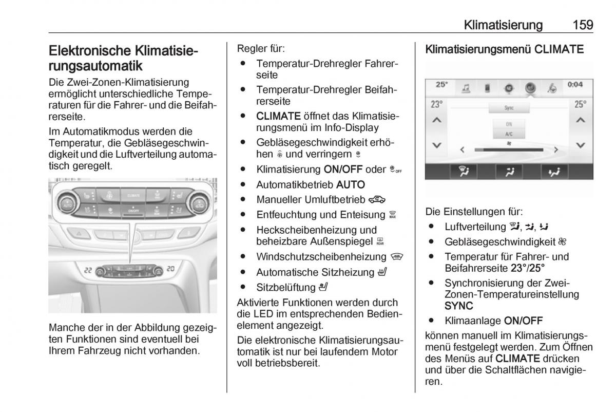 Opel Insignia B Handbuch / page 161