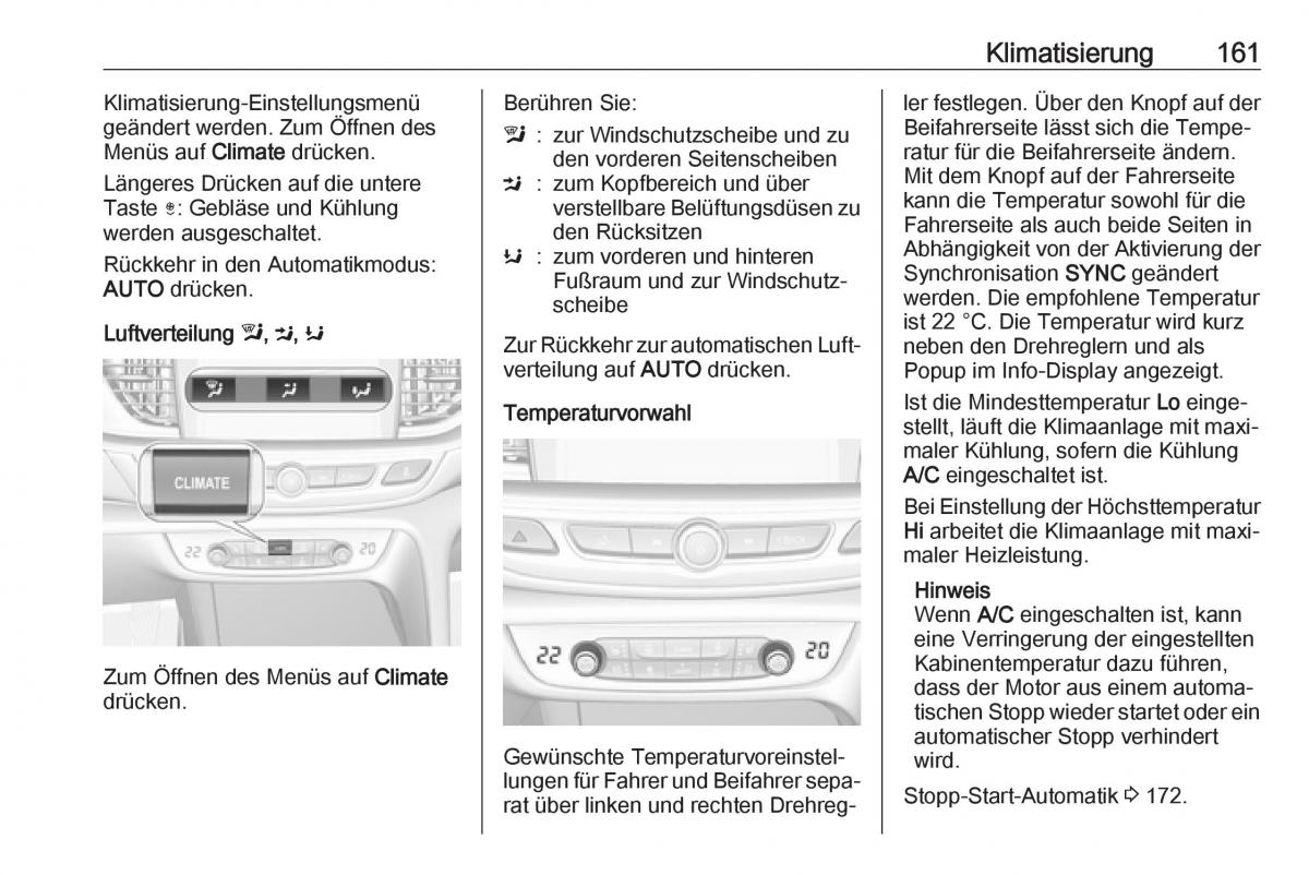 Opel Insignia B Handbuch / page 163