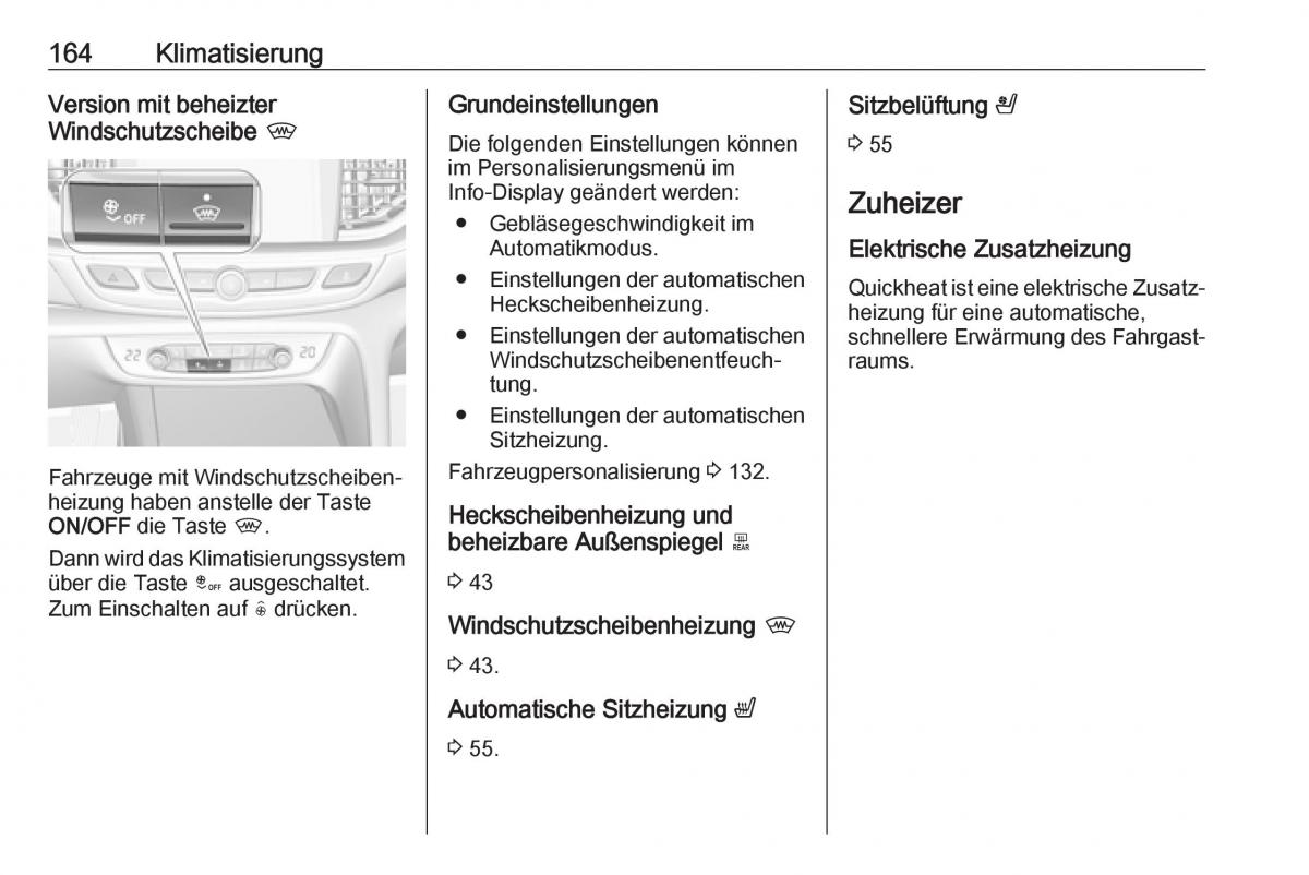 Opel Insignia B Handbuch / page 166