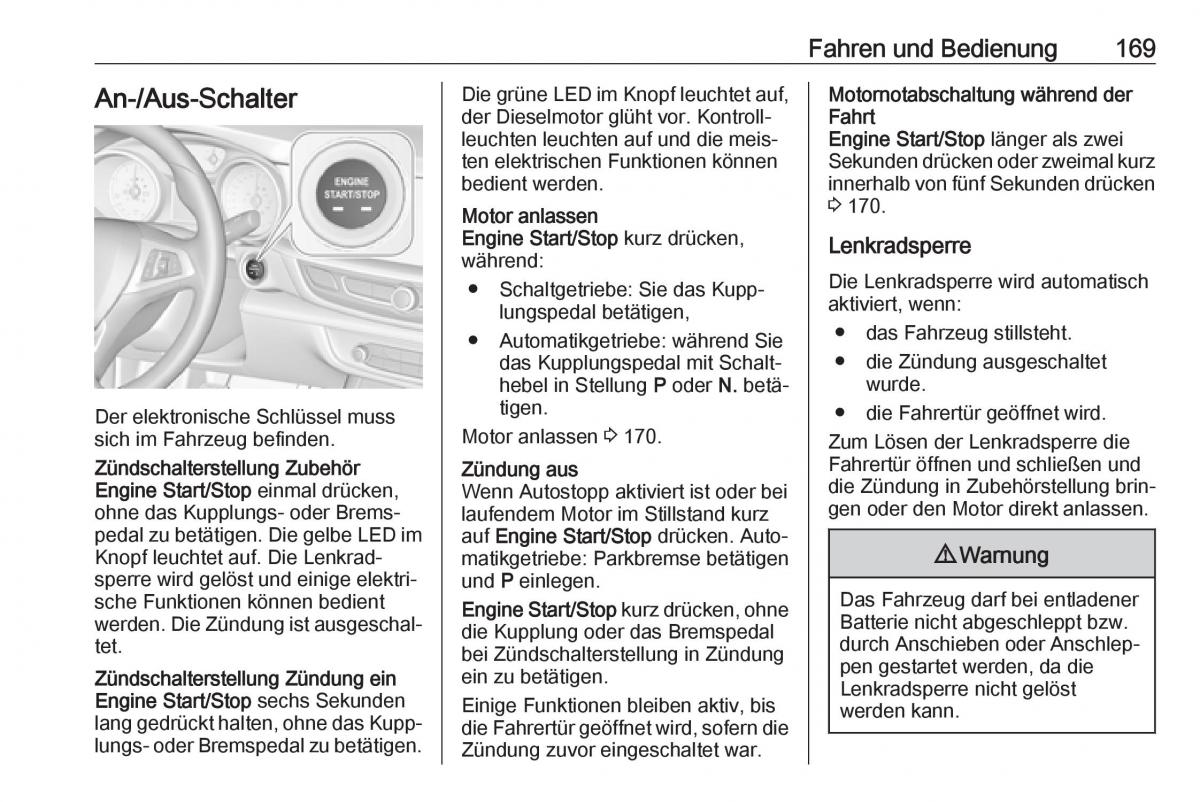 Opel Insignia B Handbuch / page 171