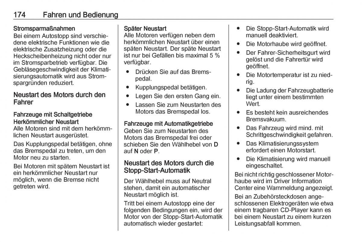 Opel Insignia B Handbuch / page 176