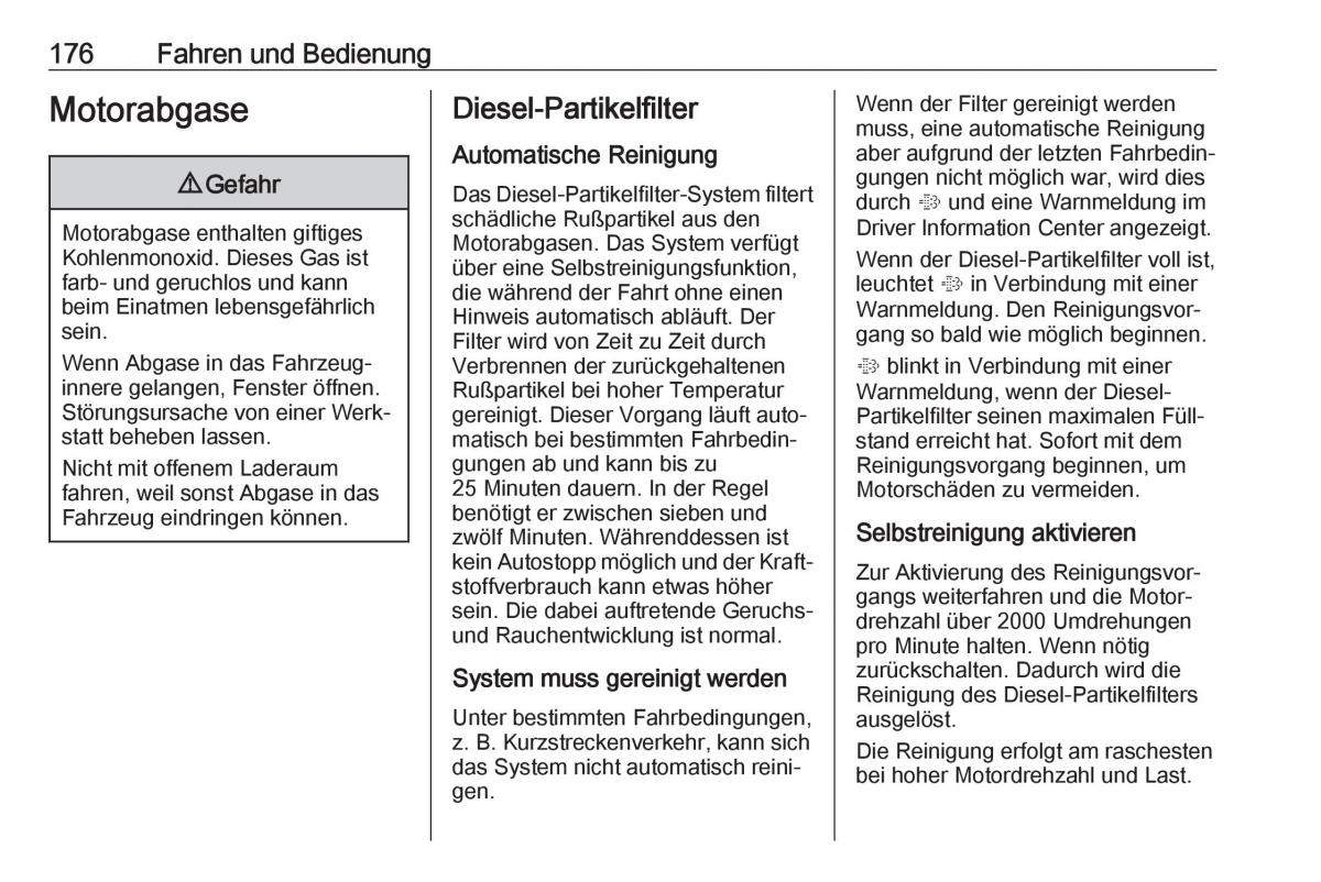 Opel Insignia B Handbuch / page 178