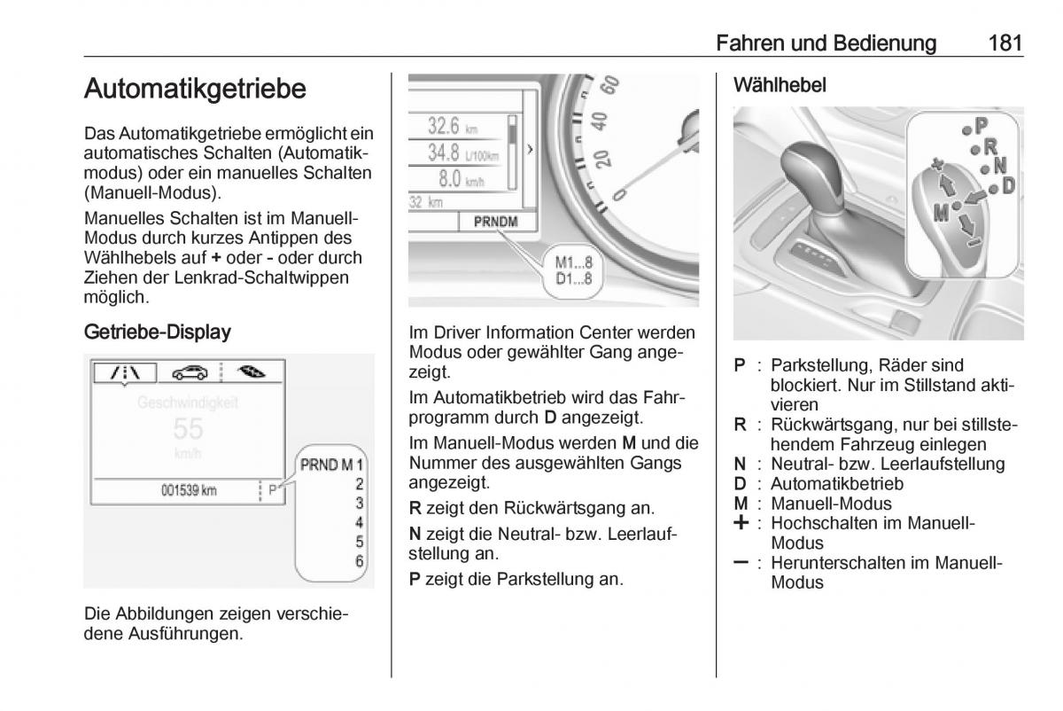 Opel Insignia B Handbuch / page 183